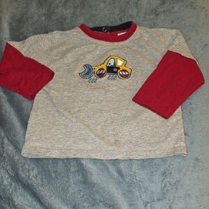 Kids Construction Truck Gray and Red Shirt